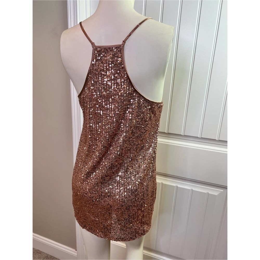 12-Jade - Johnny Was Blush Sequin Mini Dress Size XS - Picture 4 of 7